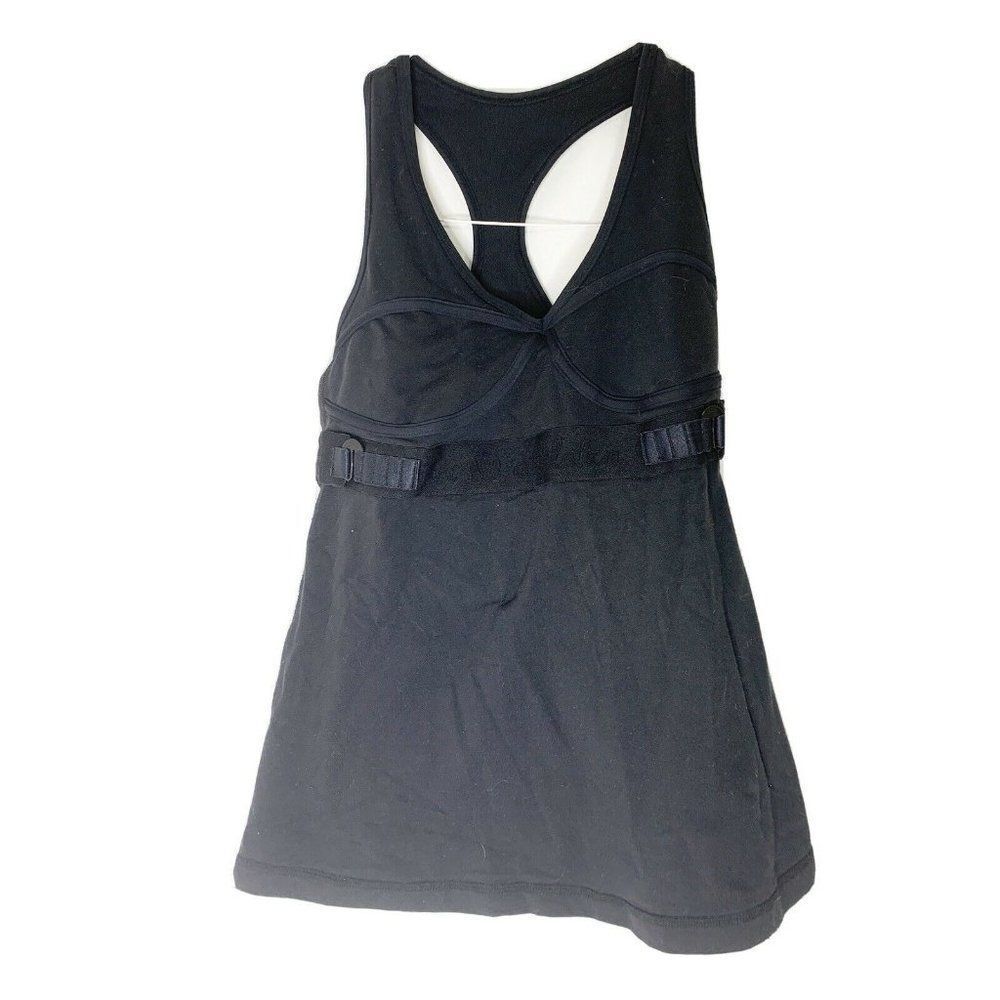 Lululemon Size 4 Black Tank Top Yoga Athleisure